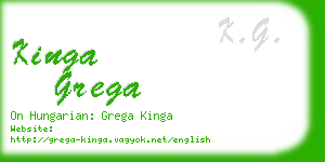 kinga grega business card